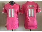 Atlanta Falcons #11 Julio Jones Pink Women Jersey