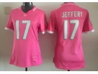 Chicago Bears #17 Alshon Jeffery Pink Women Jersey