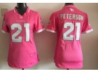 Arizona Cardinals #21 Patrick Peterson Pink Women Jersey