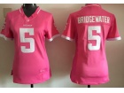 Minnesota Vikings #5 Teddy Bridgewater Pink Women Jersey