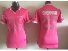 Seattle Seahawks #25 Richard Sherman Pink Women Jersey