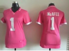 Indianapolis Colts #1 Pat McAfee Pink Women Jersey