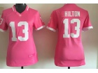 Indianapolis Colts #13 T.Y. Hilton Pink Women Jersey