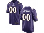 Men's Baltimore Ravens Nike Purple Custom Game Jersey