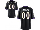 Men's Baltimore Ravens Nike Black Custom Game Jersey