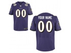 Men's Baltimore Ravens Nike Purple Custom Elite Jersey