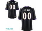 Nike Youth Baltimore Ravens Black Customized Game Jersey