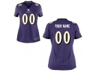 Women's Baltimore Ravens Nike Purple Custom Game Jersey