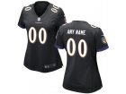 Women's Baltimore Ravens Nike Black Custom Game Jersey