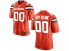 Nike Cleveland Browns Mens Orange Custom Game Jersey