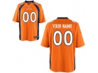 Men's Denver Broncos Nike Orange Custom Game Jersey