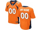 Men's Denver Broncos Nike Orange Custom Elite Jersey