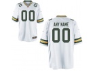 Men's Green Bay Packers Nike White Custom Game Jersey