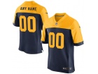 Men's Green Bay Packers Nike Navy Blue Elite Custom Alternate Jersey