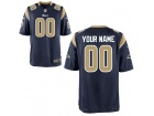 Men's Los Angeles Rams Nike Navy Custom Game Jersey