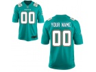 Men's Miami Dolphins Nike Aqua Custom Game Jersey