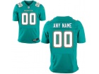 Men's Miami Dolphins Nike Aqua Custom Elite Jersey