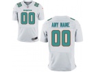 Men's Miami Dolphins Nike White Custom Elite Jersey