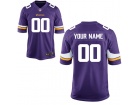 Men's Minnesota Vikings Nike Purple Custom Game Jersey