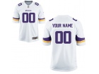 Men's Minnesota Vikings Nike White Custom Game Jersey