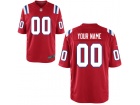 Men's New England Patriots Nike Red Custom Game Jersey