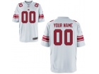 Men's New York Giants Nike White Custom Game Jersey