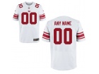 Men's New York Giants Nike White Custom Elite Jersey