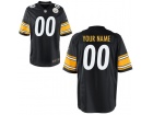 Men's Pittsburgh Steelers Nike Black Custom Game Jersey