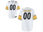 Men's Pittsburgh Steelers Nike White Custom Game Jersey