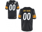 Mens Pittsburgh Steelers Nike Black Custom Elite Jersey