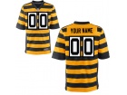 Mens Pittsburgh Steelers Nike Yellow Custom Elite Jersey