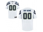 Mens Seattle Seahawks Nike White Custom Elite Jersey