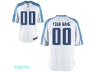 Youth Tennessee Titans Nike White Custom Jersey