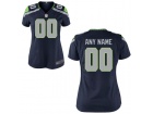 Women's Seattle Seahawks Nike Navy Custom Game Jersey