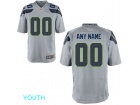 Nike Youth Seattle Seahawks Customized Gray Game Jersey