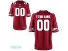 Youth San Francisco 49ers Nike Scarlet Custom Game Jersey