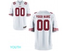 Youth San Francisco 49ers Nike White Custom Game Jersey