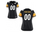 Women's Pittsburgh Steelers Nike Black Custom Game Jersey