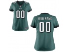 Women's Philadelphia Eagles Nike Green Custom Game Jersey