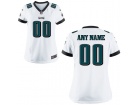 Women's Philadelphia Eagles Nike White Custom Game Jersey