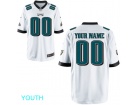 Youth Philadelphia Eagles Nike White Custom Game Jersey