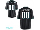 Youth Philadelphia Eagles Nike Black Custom Game Jersey