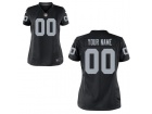 Women's Oakland Raiders Nike Black Custom Game Jersey