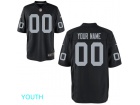 Youth Oakland Raiders Nike Black Custom Game Jersey