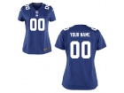 Women's New York Giants Nike Royal Blue Custom Game Jersey