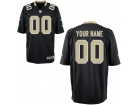 Men's New Orleans Saints Nike Black Custom Game Jersey