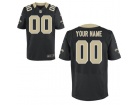 Mens New Orleans Saints Nike Black Custom Elite Jersey