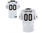 Mens New Orleans Saints Nike White Custom Elite Jersey