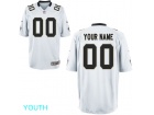 Nike New Orleans Saints Custom Youth White Game Jersey