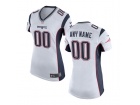 Women's New England Patriots Nike White Custom Game Jersey